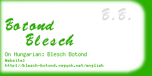 botond blesch business card